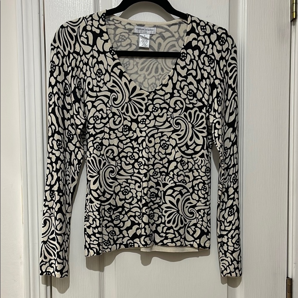 Sutton studio top size petite 8 EUC